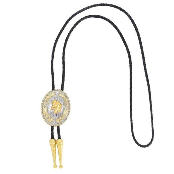 Western Bolo Tie Hat Necklace Men's Accessory - Picture 4 of 6